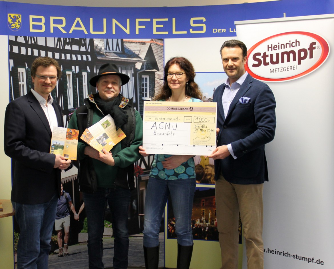 Spendenübergabe AGNU-Braunfels